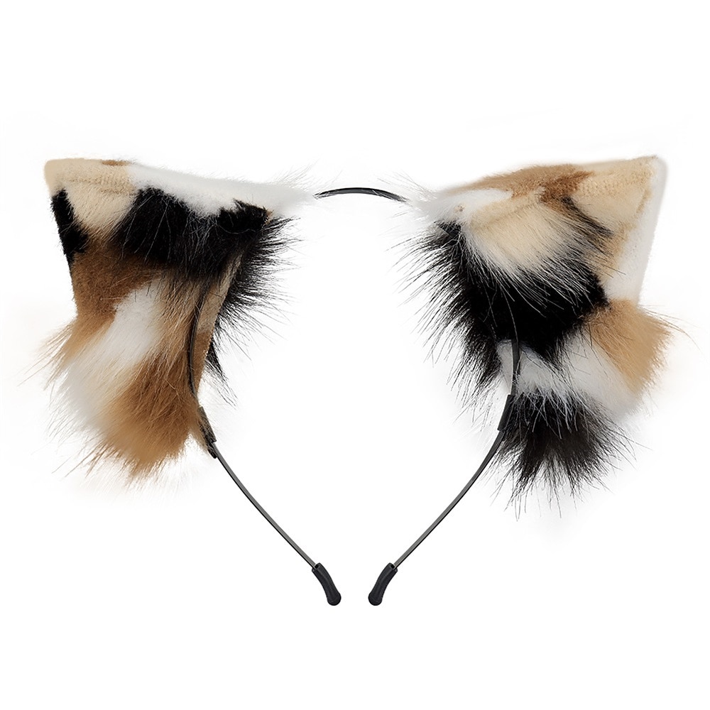 peluche à la main trois fleurs oreille de chat coiffure queue de chat ensemble simulation animal oreille cheveux cerceau queue d'animal dessin animé exposition accessoires de cosplayaccessoires de de 2026 ? $36.84 –P5