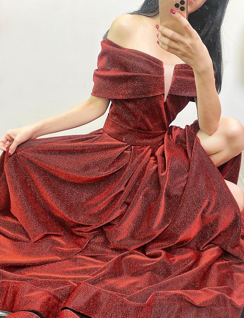 A-Linie Abendkleid Funkeln  Glanz Kleid Formelles Herbst Gerichtstraining Ärmellos Schulterfrei Pailletten mit Pailletten Schlitz Maskeradenkleid 2025 2025 - $179.99 –P5