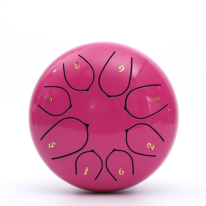 Alloy Steel Tongue Drum 6 Inch 8 Notes Hand Drums with Bag Sticks Music Book, Sound Healing Instruments for Musical Education Entertainment Meditation Yoga Zen Gifts 2025 - $38.99 –P7