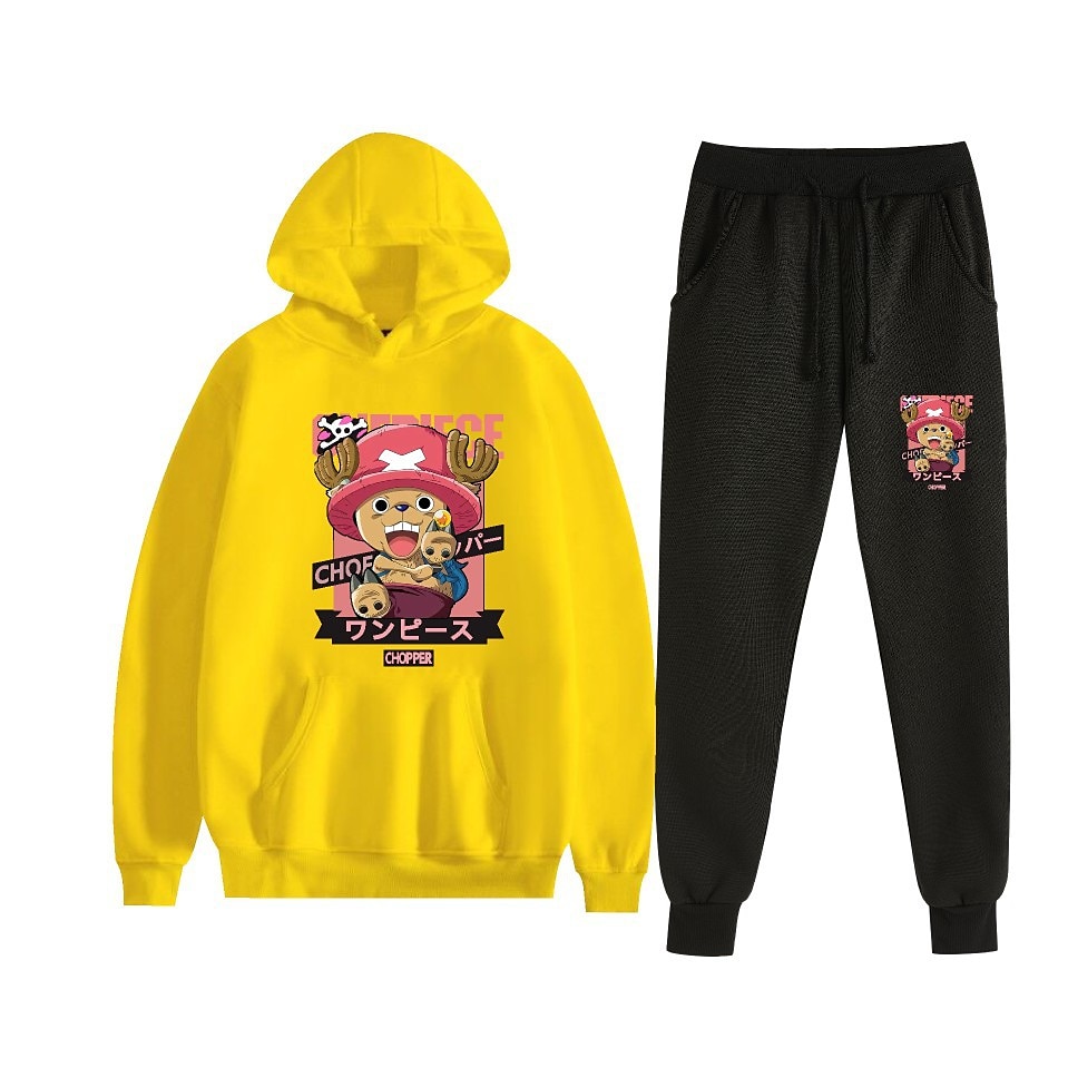 One Piece Tony Tony Chopper Pantalone Completi Felpa con cappuccio Manga Tasca frontale Grafica Per Da coppia Per uomo Per donna Per adulto Carnevale Mascherata Stampa a caldo Feste Casual del 2025 a $38.99 –P4
