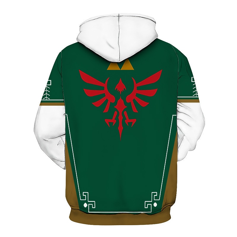 The Legend of Zelda Połączyć Bluza z Kapturem Anime 3D Przednia kieszeń Graficzny Na Dla par Męskie Damskie Dla dorosłych Karnawał Bal maskowy Druk 3D Impreza Codzienne 2025 - $29.99 –P9