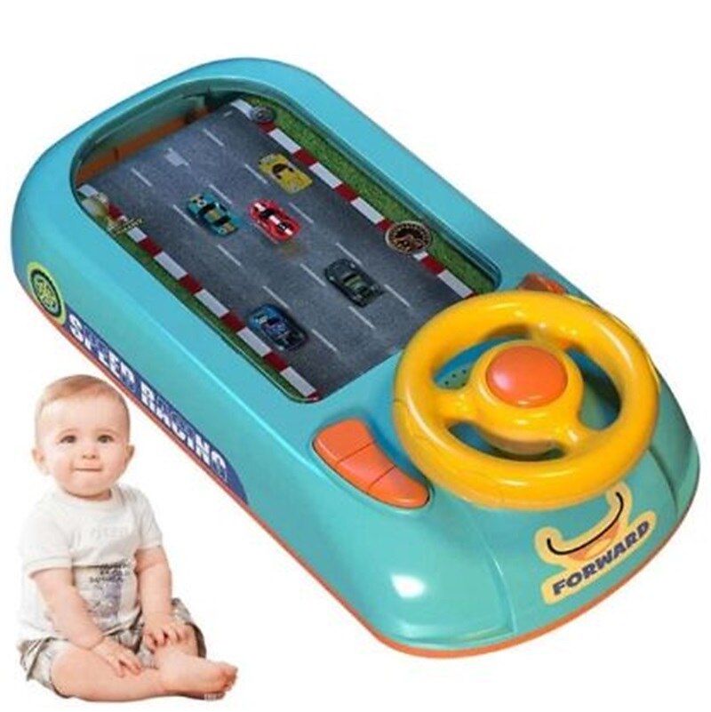 2025年 子供用ステアリングホイールシミュレーションドライビングおもちゃパズル電動卓上ゲームコンソールで、レベル間のレースや冒険を回避します。 コレクション – $103.99 –P11