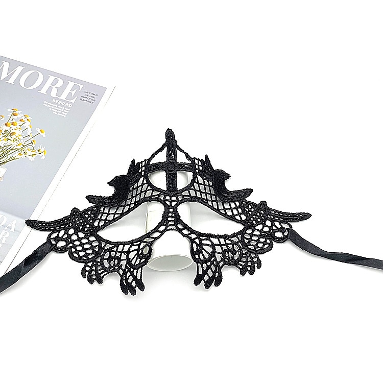 10 stk blondermaske for voksen fest halvansiktsmasket ball kvinners halloween rekvisitter svart morsom øyemaske 2025 - $19.49 –P7
