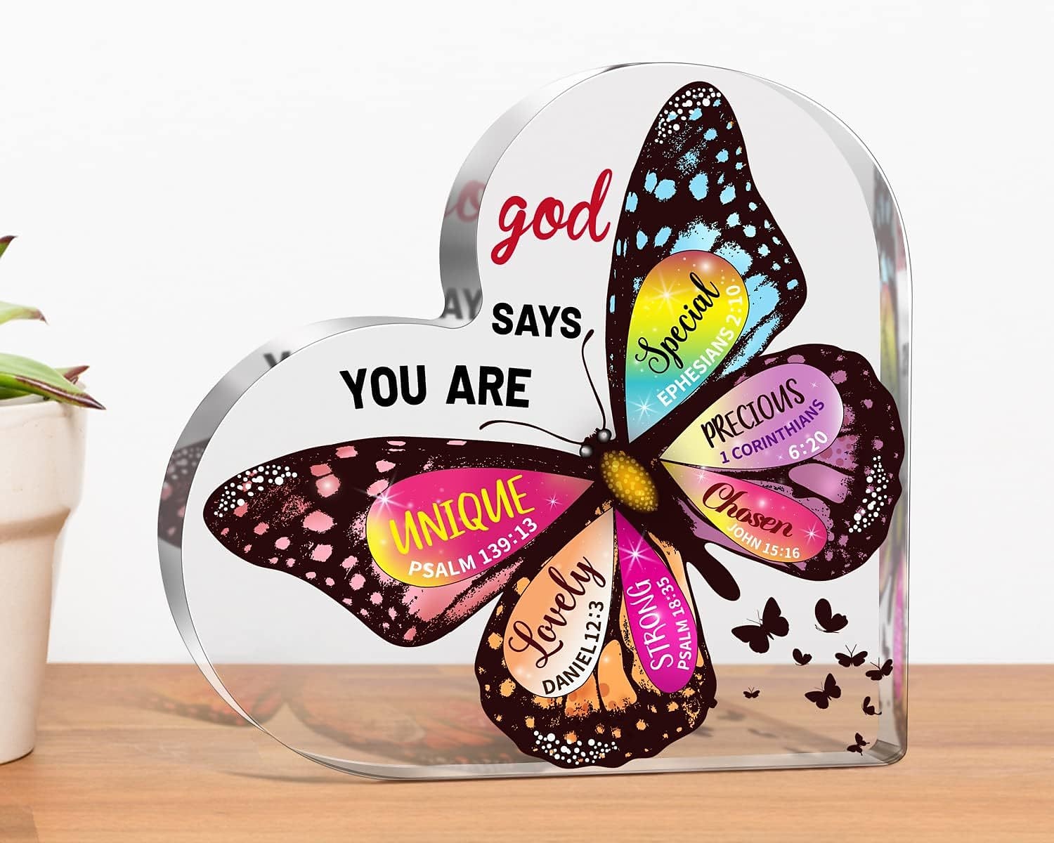inspirativní přátelství akrylový ornament srdce - perfektní dárek k narozeninám, svátkům a domácí výzdobě 2025 - $9.49 –P3