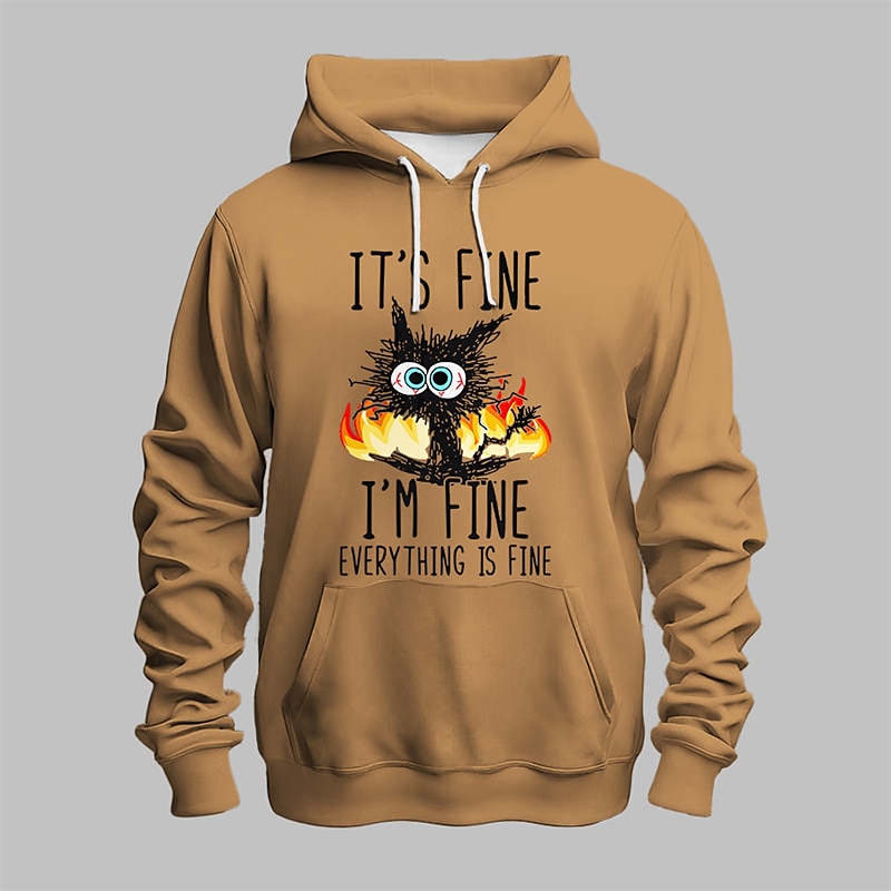 Hombre Graphic Gato Sudadera Sudaderas Sudadera Manga Larga Sudadera con capucha Con Capucha Moda Impresión 3D Deporte Festivos Vacaciones Blanco Azul Piscina Estampado Bolsillo delantero Primavera 2025 - $31.99 –P4