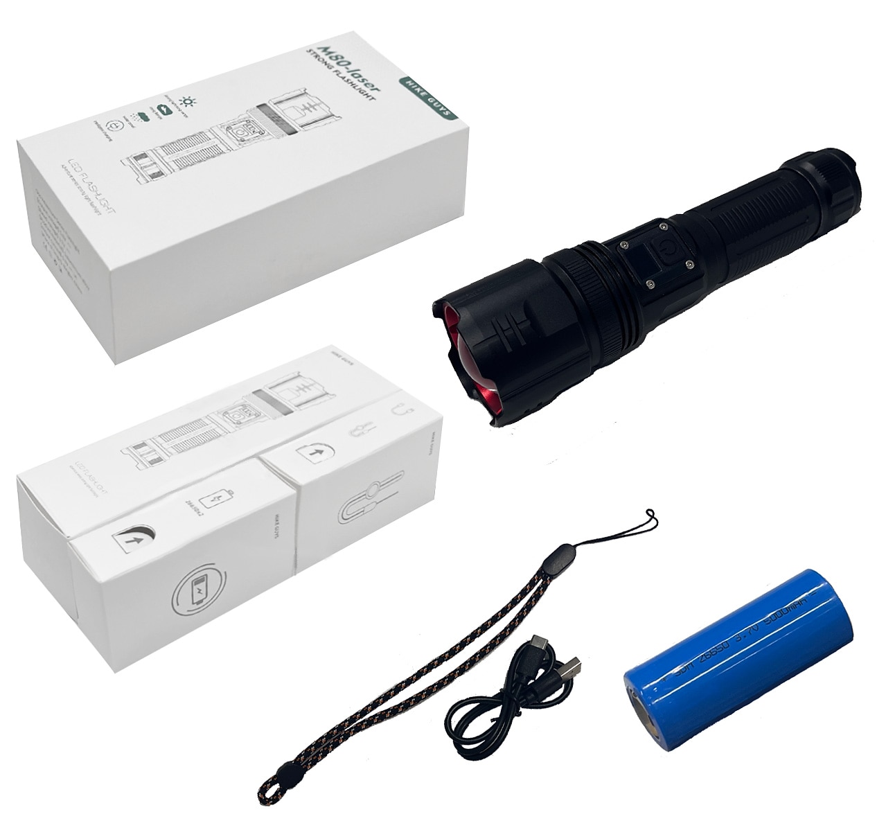 1PC 30 W مصابيح يدوية وأضواء تخييم مع وظيفة الإضاءة أبيض 4.2 V 1 الخرز LED 2026 - $53.99 –P10