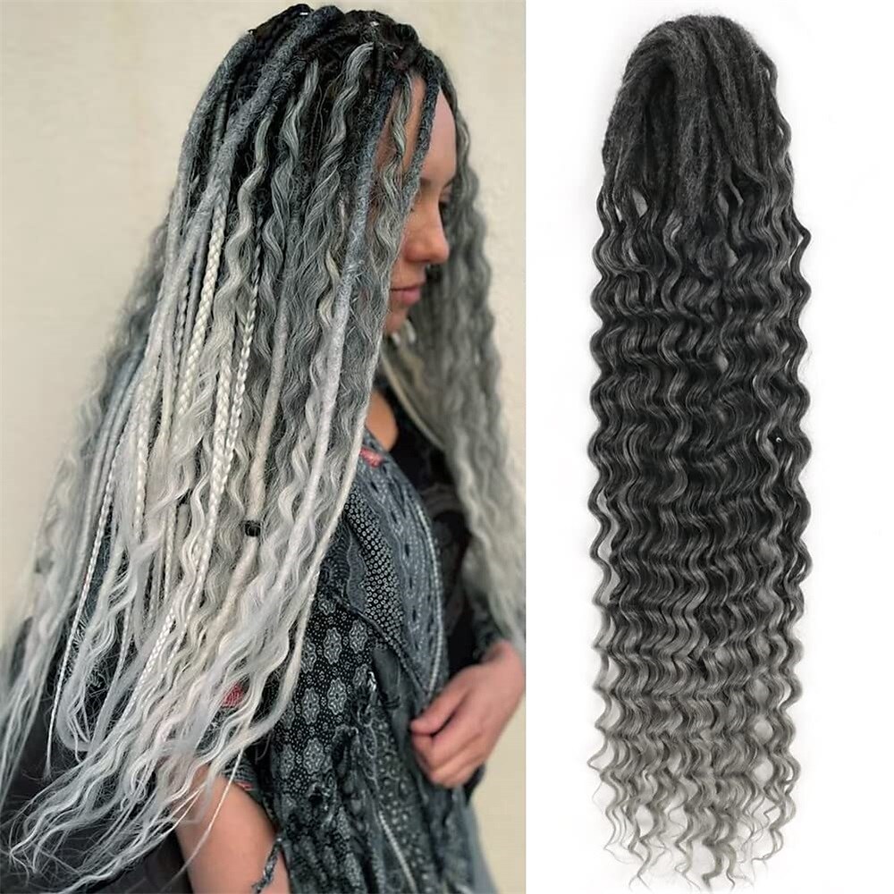 24 pouces boho de dreadlock extensions synthétiques extensions de dreadlock à double extrémité 10 brins faits à la main doux reggae cheveux style hippie extensions dread serrures cheveux de 2025 ? $33.99 –P1
