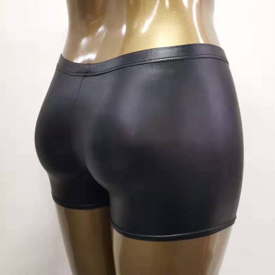 Metaliczne Lata 80 Błyszczący patent na lateks Krótkie spodnie Skóra PU Bodycon Jednokolorowe Strój na bal maskowy Damskie Bal maskowy Impreza Wieczór panieński Parada równości Dla dorosłych Szorty 2026 - $15.99 –P21