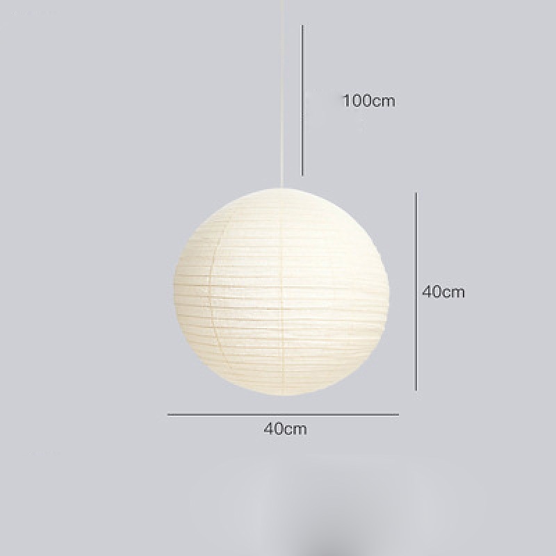 Lámpara colgante de linterna de papel de arroz redonda blanca, lámparas de papel, luces de papel, fácil de montar, accesorios 11,02 "15,75" lámpara colgante de techo 30cm 2025 - AU $126.39 –P6