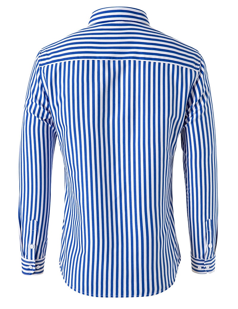 Men's Shirt Dress Shirt Button Down Shirt Black White Red Long Sleeve Stripes Lapel Spring &  Fall Office & Career Wedding Party Clothing Apparel 2025 - $21.99 –P8