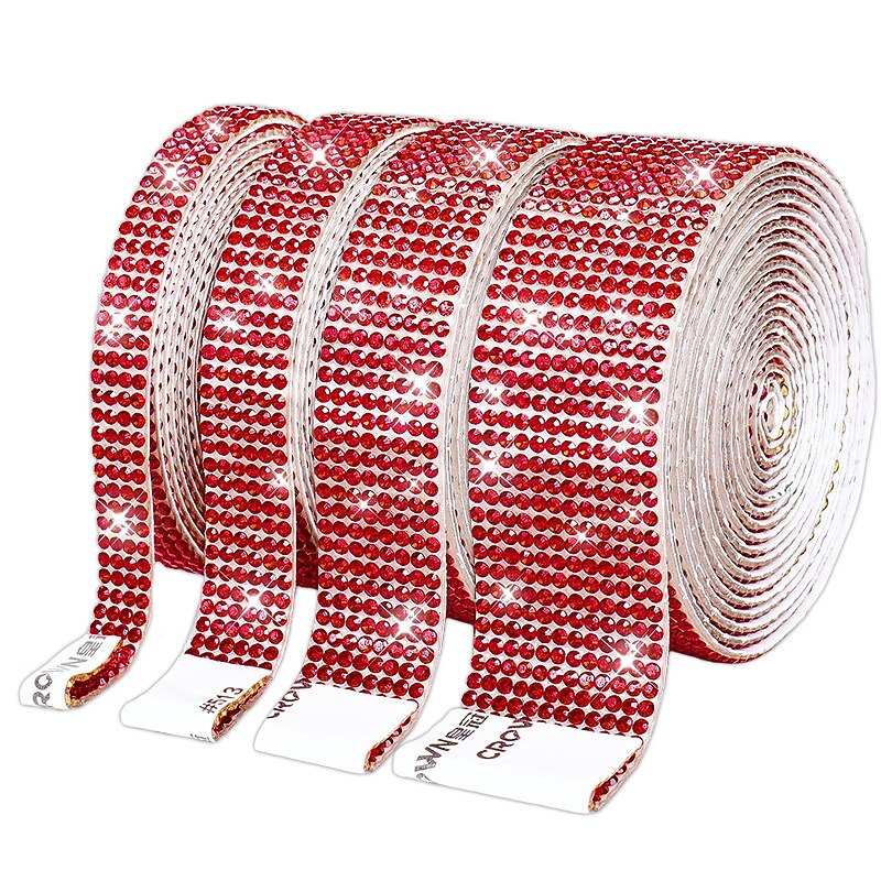 Bling Crystal Drill Rhinestone Shiny Colorful Artificial DiamondCar Sticker Handmade Diy Making Car Decoration 1yard 91cm 2025 - $15.99 –P16