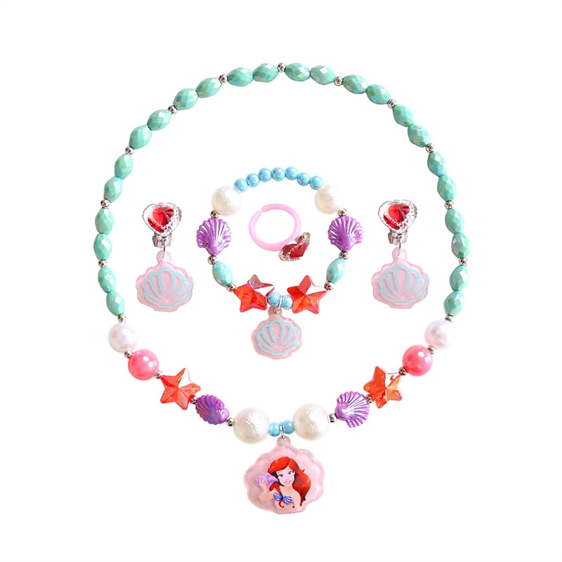 Festival Performance Requisiten Prinzessin Kleid Zubehör Set Meerjungfrau farbiger Schmuck Mädchen Kleid Zubehör Kinder 2025 - $11.99 –P7