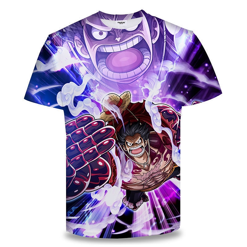One Piece Cosplay T-shirt Cartoon Manga Print Graphic For Couple's Men's Women's Adults' Carnival Masquerade 3D Print Party Festival 2025 - $17.99 –P4