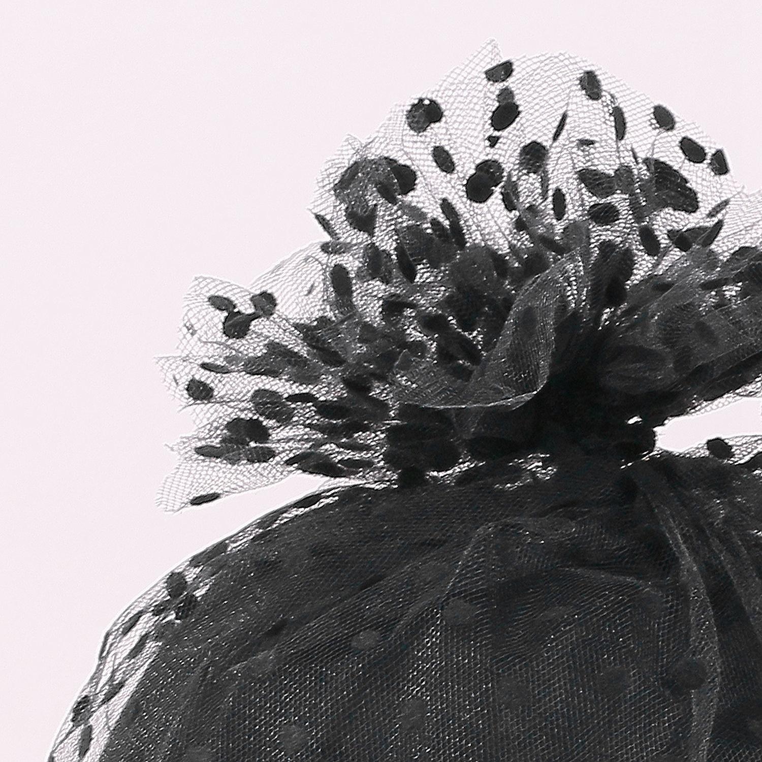 cappelli cappello da sole in fibra cappello da velo casual vacanza semplice retrò con copricapo in tulle a pois del 2025 a $23.99 –P2