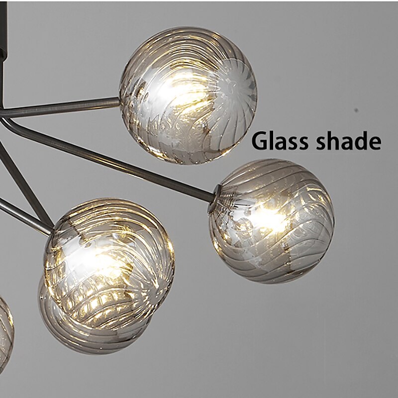 9-Licht 110 cm Laterne Desgin Insel Design Pendelleuchten Kupfer Glas Künsterlischer Stil Stilvoll Messing Modern Nordischer Stil 110-120V 220-240V 2025 - $615.59 –P6