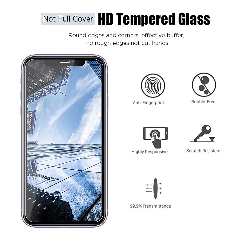 [3 عبوات] واقي الشاشة من أجل Apple ايفون 16 آيفون 15 برو ماكس بلس iPhone 14 13 12 11 Pro Max Mini X XR XS Max 8 7 Plus زجاج مقسي 9Hقسوة ضد البصمات (HD) دقة عالية نحيل جداً لمس ثلاثي الأبعاد متوافق 2025 - $10.99 –P6