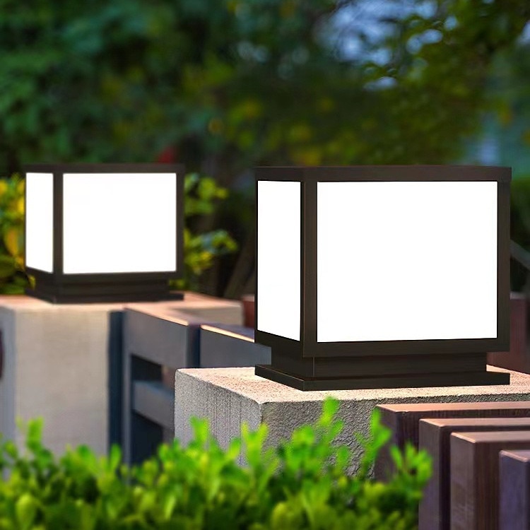 colonne lumineuse extérieure ip65 e26 colonne lumineuse en verre étanche extérieure carrée led colonne lumineuse villa cour clôture paysage colonne lumineuse colonne en aluminium lumineuse de 2025 ? $196.19 –P3