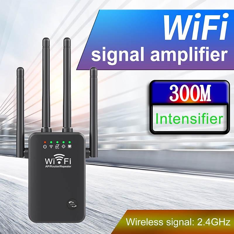 WiFi Signal Amplifier 2.4 GHz WiFi Extenders Signal Booster 300Mbps Easy Setup 4 Antenna Long Range for Home with Ethernet Port 2025 - $23.99 –P3