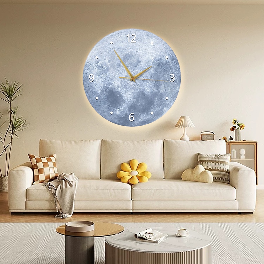 lâmpada de parede relógio 40/60/80cm branco quente decoração de casa moderna lâmpadas de parede led compatíveis com estudo sala de estar cabeceira quarto 110-240v de 2025 por $215.69 –P11
