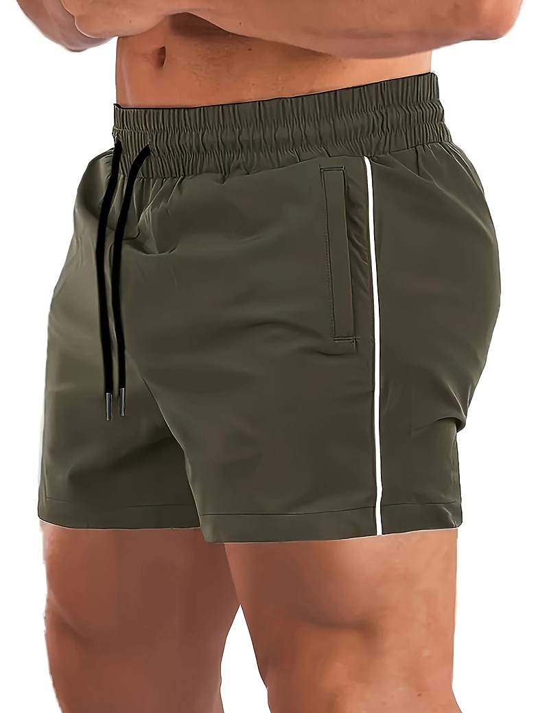 Per uomo Pantaloncini sportivi Pantaloncini Running Pantaloncini da palestra Sport Per uscire Fine settimana Traspirante Asciugatura rapida Corsa Casuale Tasche A cordoncino Vita elastica Liscio del 2026 a $18.99 –P1