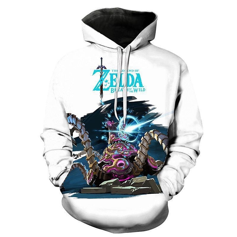 Legenden om Zelda Link Hattetrøje Animé 3D Lomme foran Graphic Til Par Herre Dame Voksne Karneval Maskerade 3D-utskrift Fest Fritid / hverdag 2025 - $35.99 –P5