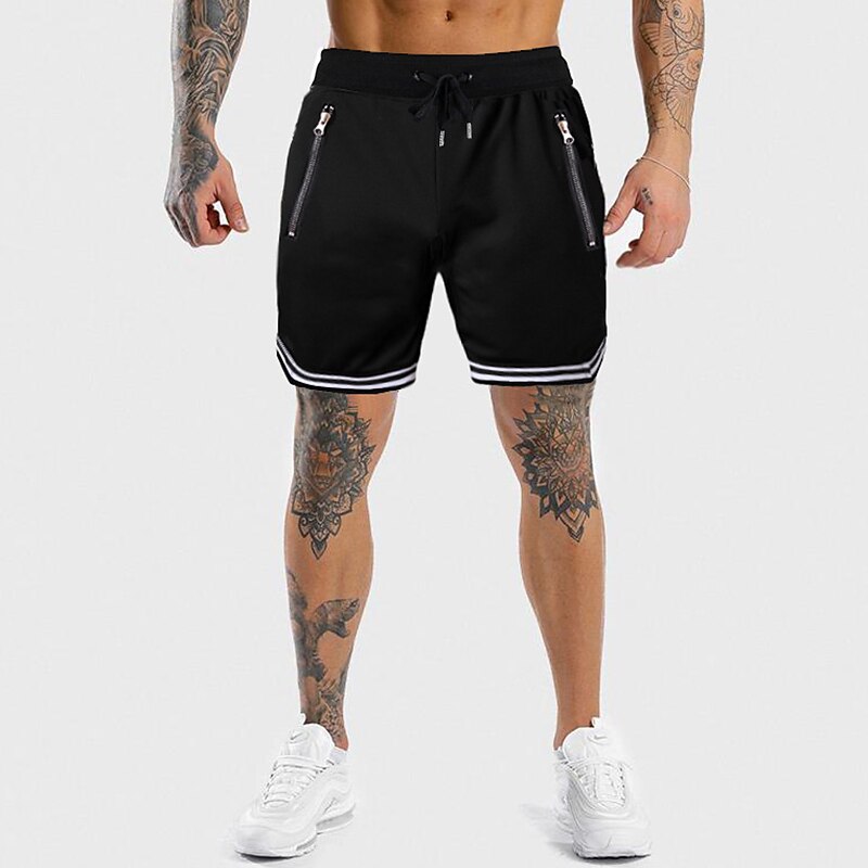 Men's Athletic Shorts Basketball Shorts Running Shorts Gym Shorts Sports Going out Weekend Breathable Quick Dry Running Casual Pocket Drawstring Elastic Waist Plain Knee Length Gymnatics Activewear 2025 - $15.49 –P2