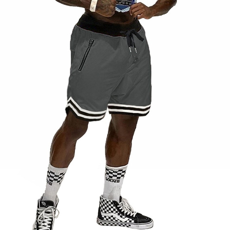 Men's Athletic Shorts Basketball Shorts Running Shorts Gym Shorts Sports Going out Weekend Breathable Quick Dry Running Casual Pocket Drawstring Elastic Waist Plain Knee Length Gymnatics Activewear 2025 - $15.49 –P12