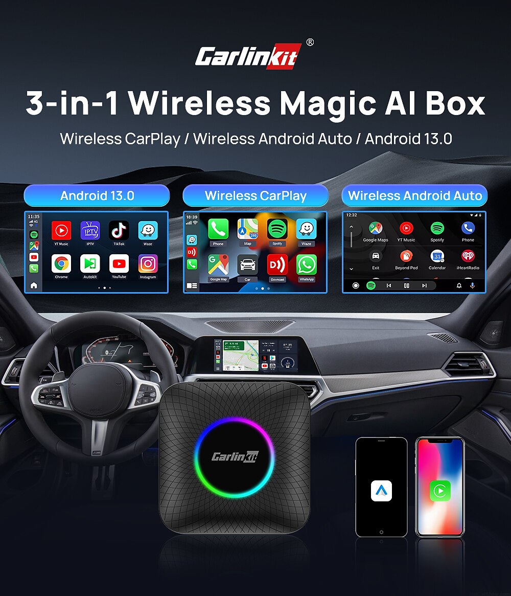 2025年 Carlinkit いいえ画面ません（APPで出力） アンドロイド ワイヤレスCarplay GPS プラグアンドプレイ クアッドコア のために ゼネラルモーターズ ゼネラルモーターズ  コレクション – $417.19 –P1
