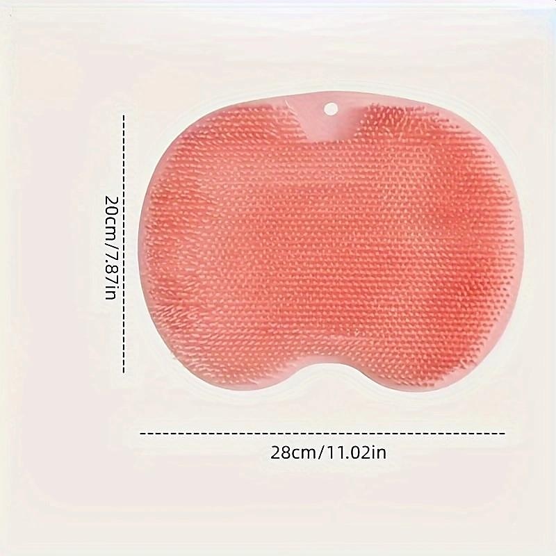 1pc Lazy Back Rub Bath Artifact, Bath Massage Tool, Back Bath Brush, Silicone Brush, Bathroom Massage Mat, Suction Cup Massager Attached To The Wall 2025 - $11.99 –P1