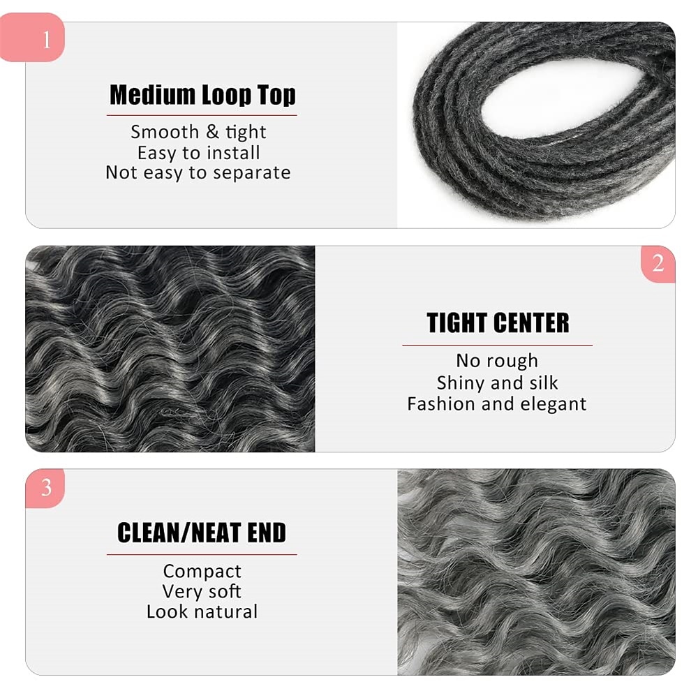24inches Boho DE Dreadlock Extensions Synthetic Double Ended Dreadlock Extensions 10strands Handmade Soft Reggae Hair Hippie Style Dread Extensions Locks Hair 2025 - $33.99 –P5