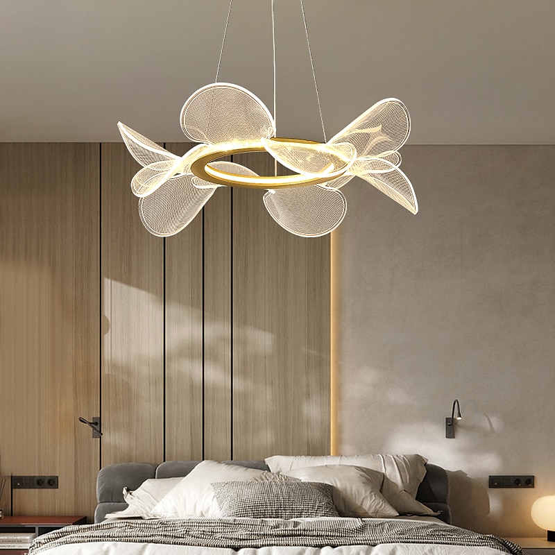 Ceiling Chandelier Lamp, LED Modern Chandelier Lamp, Living Room Chandelier Modern Simple Light Atmosphere Household Butterfly Dining Lamp Pendant Lamp Network,Modern LED Chandelier 2025 - $549.99 –P5