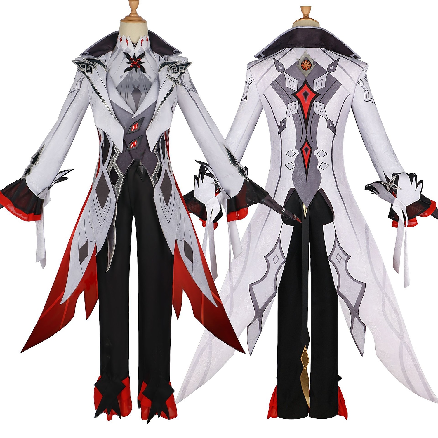 Genshin Impact Fatui Harbingers Arlecchino Animé Cosplay-kostym Cosplay-kostymer Halloween Maskerad Kostym Till Dam Tonåring Vuxna 2025 - $115.24 –P3
