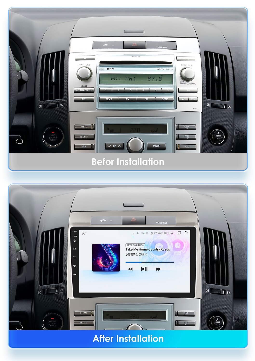2025年 アンドロイド 12 カーラジオトヨタカローラヴァーソ ar10 2004-2009 マルチメディアプレーヤーナビゲーション gps carplay ステレオ dvd 4 グラム  コレクション – $132.99 –P3