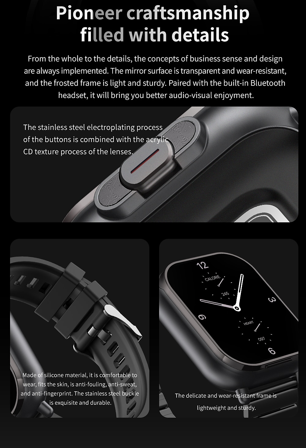 iMosi D8 Smart Watch 2.01 inch Smartwatch Fitness Running Watch Bluetooth Pedometer Call Reminder Activity Tracker Compatible with Android iOS Women Men Long Standby Hands-Free Calls Waterproof IP 67 2025 - $61.99 –P5