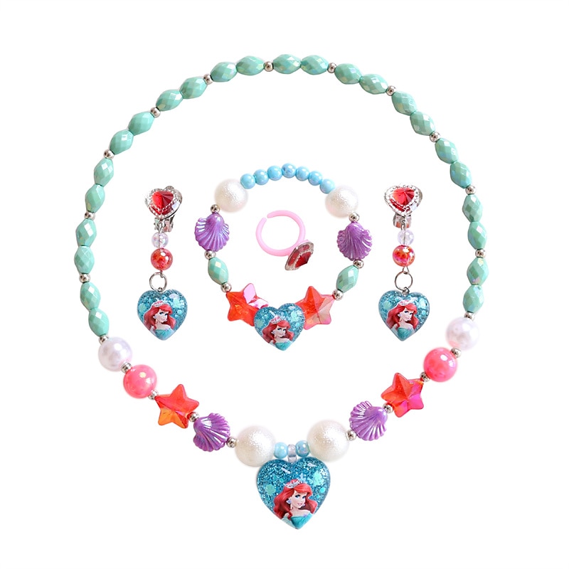 Festival Performance Requisiten Prinzessin Kleid Zubehör Set Meerjungfrau farbiger Schmuck Mädchen Kleid Zubehör Kinder 2025 - $11.99 –P6