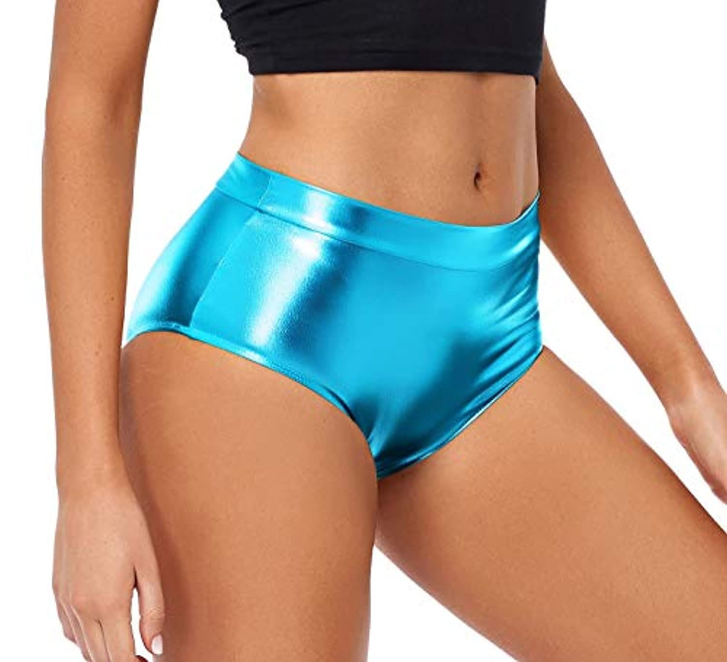 Metallisch 1980er Glänzendes Latex-Patent Shorts PU - Leder Figurbetontes Einfarbig Damen Maskerade Party Junggesellinnenabschiedsparty Pride Parade Erwachsene Shorts 2025 - $21.99 –P9
