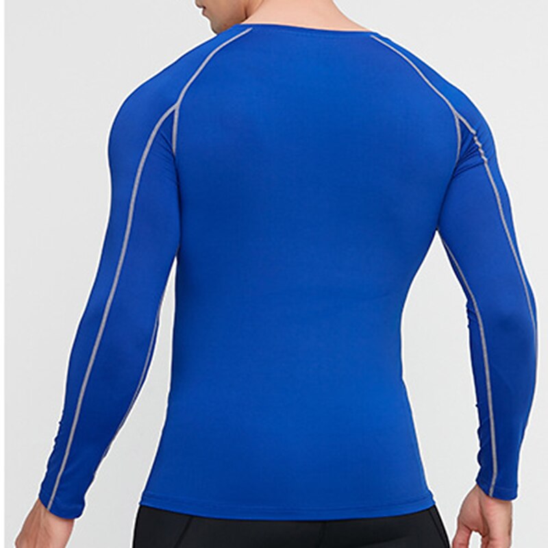 Per uomo maglietta Maglia da palestra Maglia a compressione Camicia fitness Top da uomo Girocollo Manica lunga Sportivo Da mare Per uscire Casual / quotidiano Asciugatura rapida Traspirazione del del 2025 a $15.49 –P12