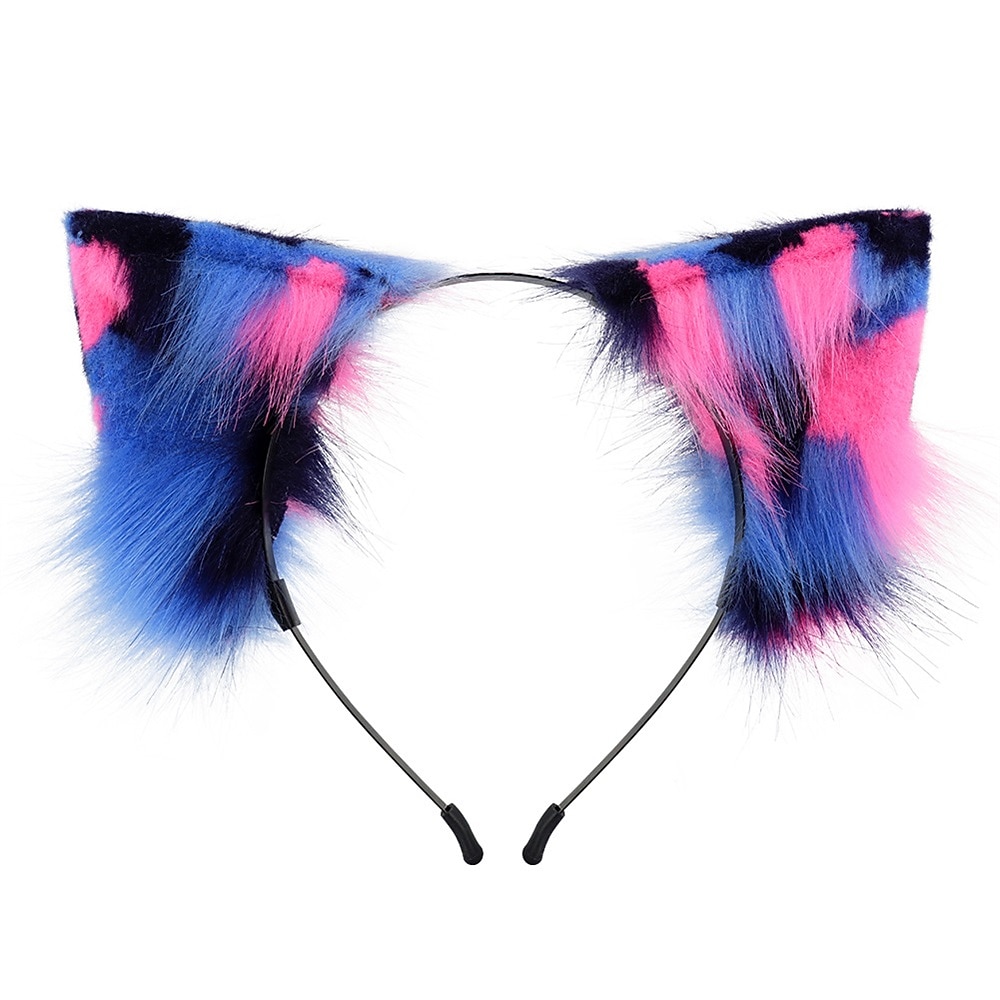 peluche à la main trois fleurs oreille de chat coiffure queue de chat ensemble simulation animal oreille cheveux cerceau queue d'animal dessin animé exposition accessoires de cosplayaccessoires de de 2026 ? $36.84 –P6