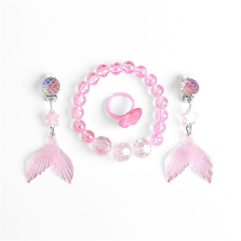 Festival Performance Requisiten Prinzessin Kleid Zubehör Set Meerjungfrau farbiger Schmuck Mädchen Kleid Zubehör Kinder 2025 - $11.99 –P12