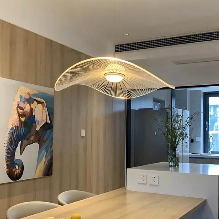 lampada a sospensione a led cappello foglia di loto3000-6000k sospensione modren regolabile lampadari classici ristorante camera da letto lampada a sospensione moda per soggiorno 110-240v lampadina del 2025 a $229.99 –P8