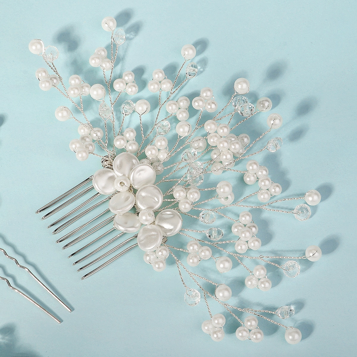 Haarkämme Kopfbedeckung Künstliche Perle Aleación Hochzeit Cocktail Elegant Luxus Mit Kunstperlen Pure Farbe Kopfschmuck Kopfbedeckung 2025 - $11.99 –P2