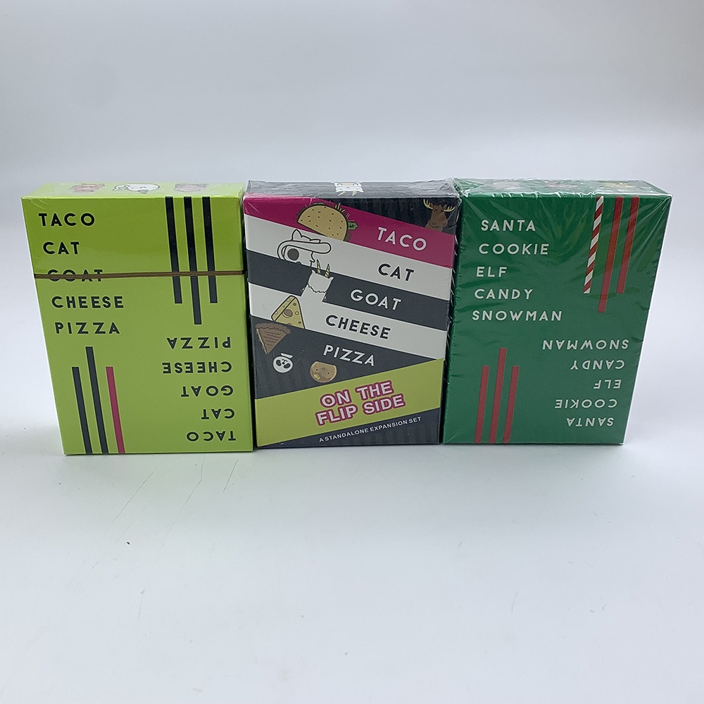 English Taco Cat Goat Cheese Pizza Board Game Cards Santa Cookie Elf Candy 2025 - $22.99 –P5