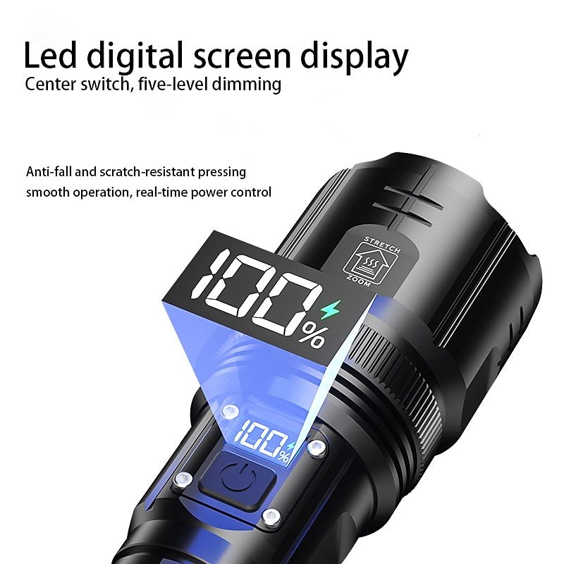 1PC 30 W مصابيح يدوية وأضواء تخييم مع وظيفة الإضاءة أبيض 4.2 V 1 الخرز LED 2026 - $53.99 –P3