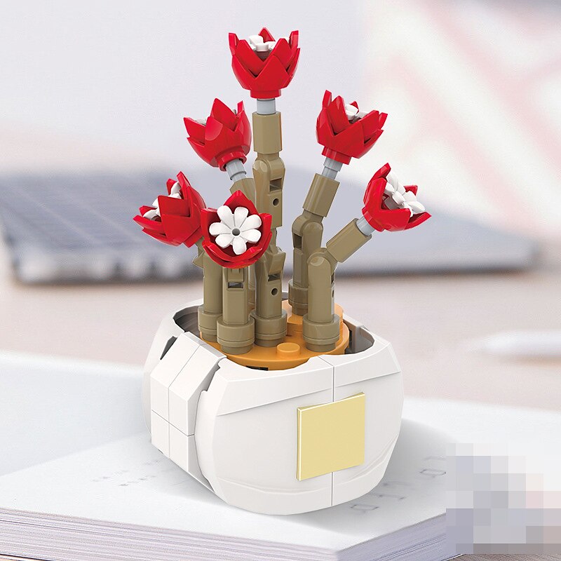 cadouri de ziua femeii floare suculentă de bloc ds1013-ds1017 serie de plante în ghiveci jucării creative diy puzzle ornamente florale decorative cadouri de ziua mamei pentru mama 2025 - $46.99 –P9