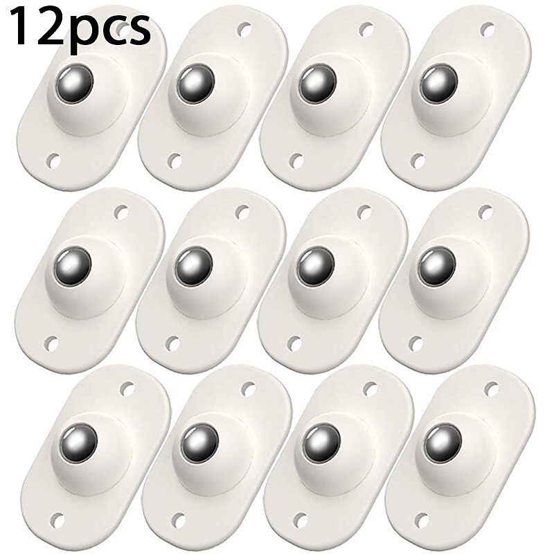 4/12 ruedas autoadhesivas mini ruedas giratorias pasta de acero inoxidable rueda universal rotación de 360 grados polea adhesiva para contenedores caja de almacenamiento inferior muebles bote de 2025 - $6.99 –P5