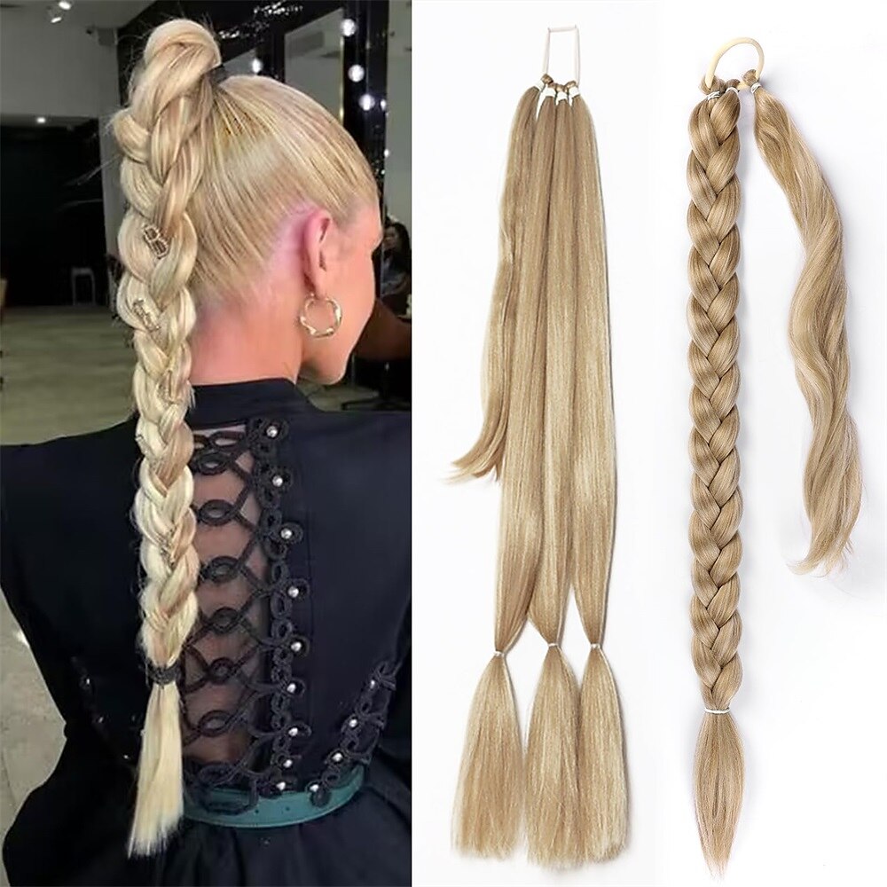 A cordoncino Code Soffice / Naturale / Facile da indossare Capelli sintetici Pezzo di capelli Estensione capelli Liscio 81 cm Da sera / Festa / Serata / Da tutti i giorni del 2025 a $13.99 –P6