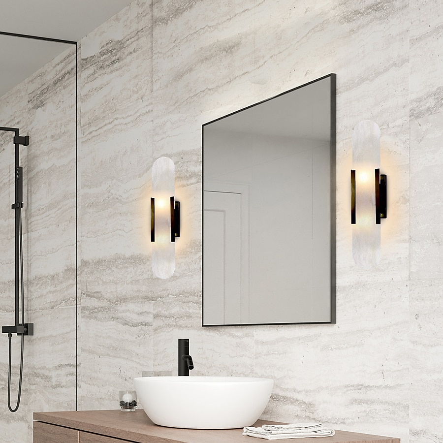 applique da parete a led in marmo ovale applique moderna luce calda apparecchio di illuminazione moderna lampade da parete per interni camera da letto sala da pranzo rame 110-240v del 2025 a $247.19 –P14