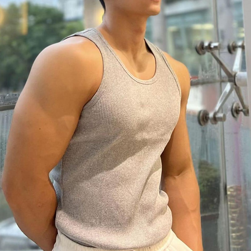 Homens Regata para Academia Regata de Corrida Regata para Esportes Homens Tops Gola Redonda Sem Manga Desportos e Ar livre Férias Para Noite Casual / Diário Secagem Rápida Pavio Humido Respirável de 2026 por $11.99 –P10