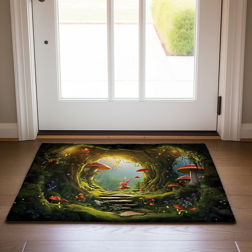 Mushrooms Forest Doormat Floor Mats Washable Rugs Kitchen Mat Non-Slip Oil Proof Rug Indoor Outdoor Mat Bedroom Decor Bathroom Mat Entrance Rug 2026 - $20.99 –P4