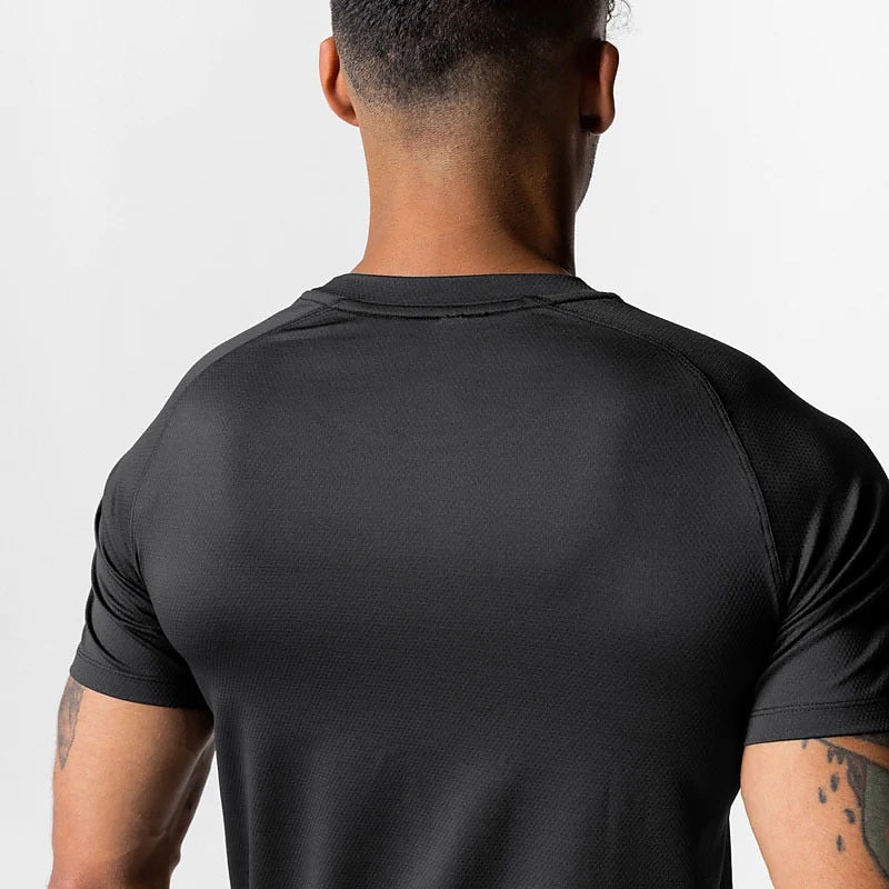Voor heren T-shirt Fitnessshirt Basketbalshirt Atletische overhemden Strakke ronde hals Korte mouw Sport & Outdoor Vakantie Uitgaan Casual / Dagelijks Snel Drogend Zweetafvoerend Ademend Zacht Effen 2025 - $16.49 –P7